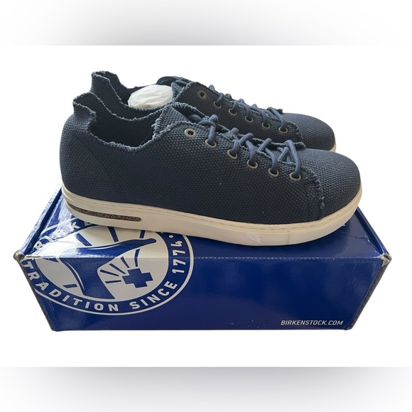 NIB Birkenstock Bend Low Decon Textile Midnight Blue Sneakers in size W11/M9 - Picture 7 of 12
